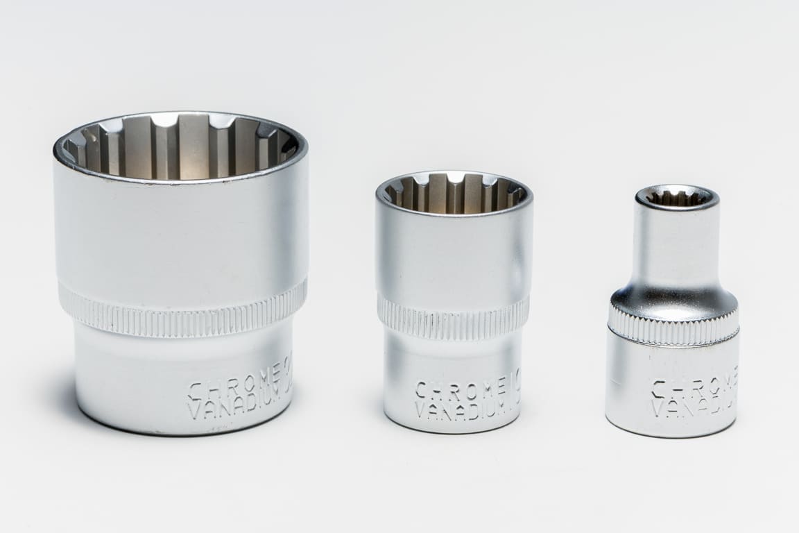 Hylssats spline 1/212-kant 8-32 mm, 19 delar - 6