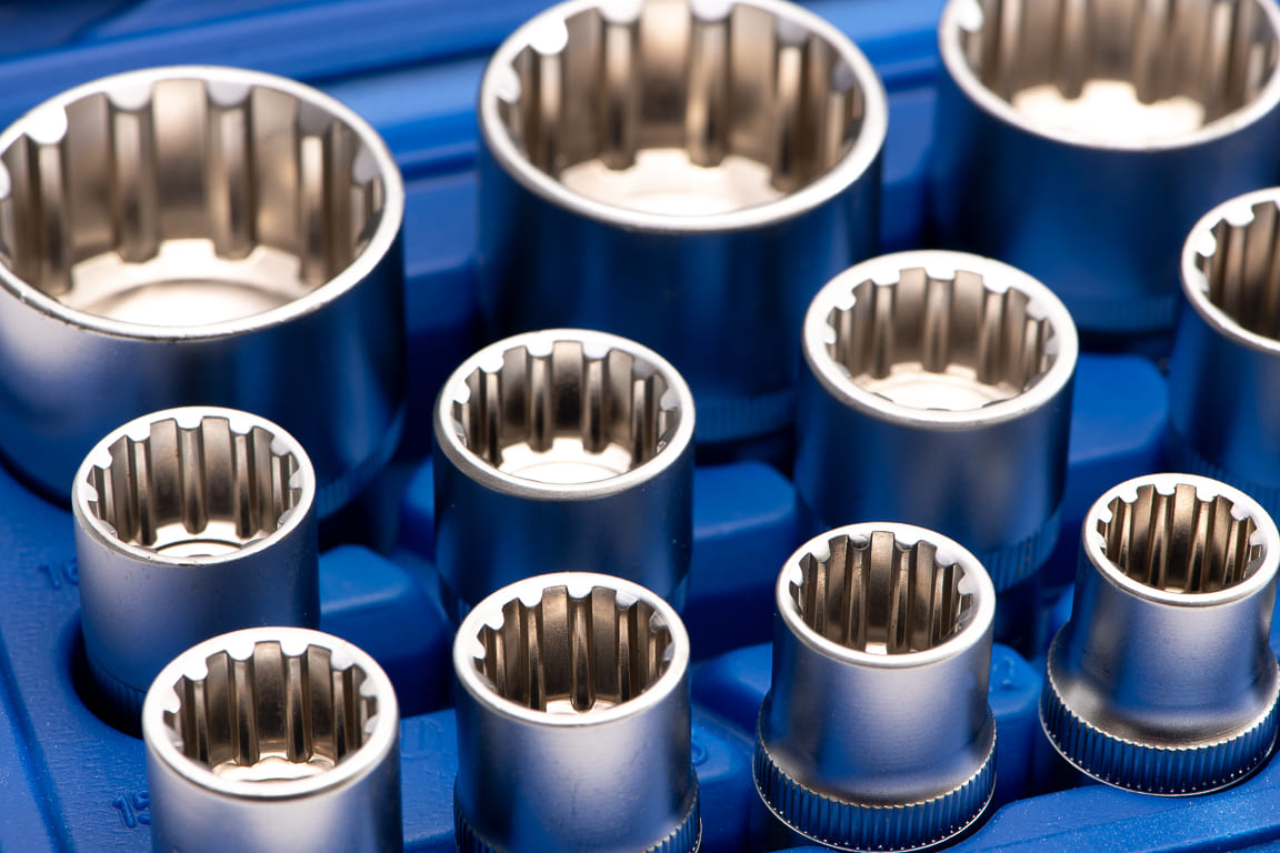 Hylssats spline 1/212-kant 8-32 mm, 19 delar - 4