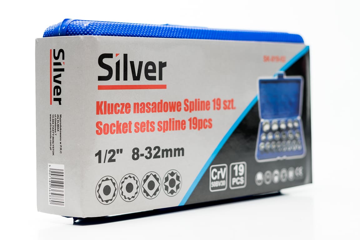 Hylssats spline 1/212-kant 8-32 mm, 19 delar - 13