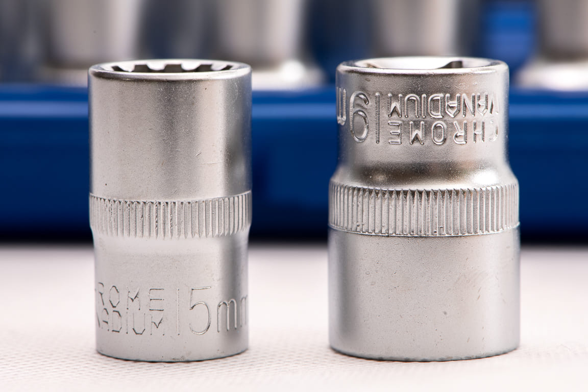 Hylssats spline 1/212-kant 8-32 mm, 19 delar - 9