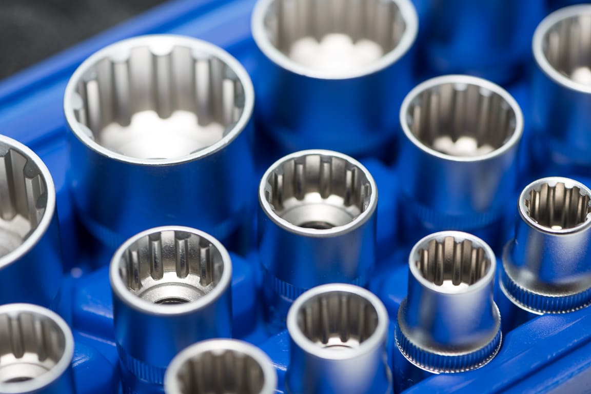 Hylssats spline 1/212-kant 8-32 mm, 19 delar - 8