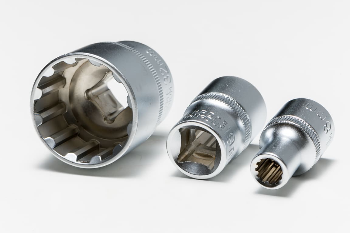 Hylssats spline 1/212-kant 8-32 mm, 19 delar - 5