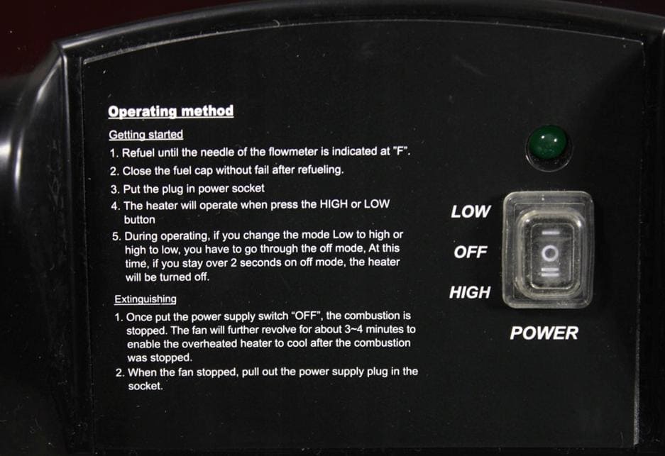 Infraröd oljevärmare, mobil värmeradiator 26.4 / 23.4 kW, Xaram - 5