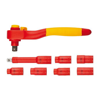 Neo Tools Hylssats 1/21000V 10-19 mm, sats 8 delar inkl. spärrskaft, TENG Tools