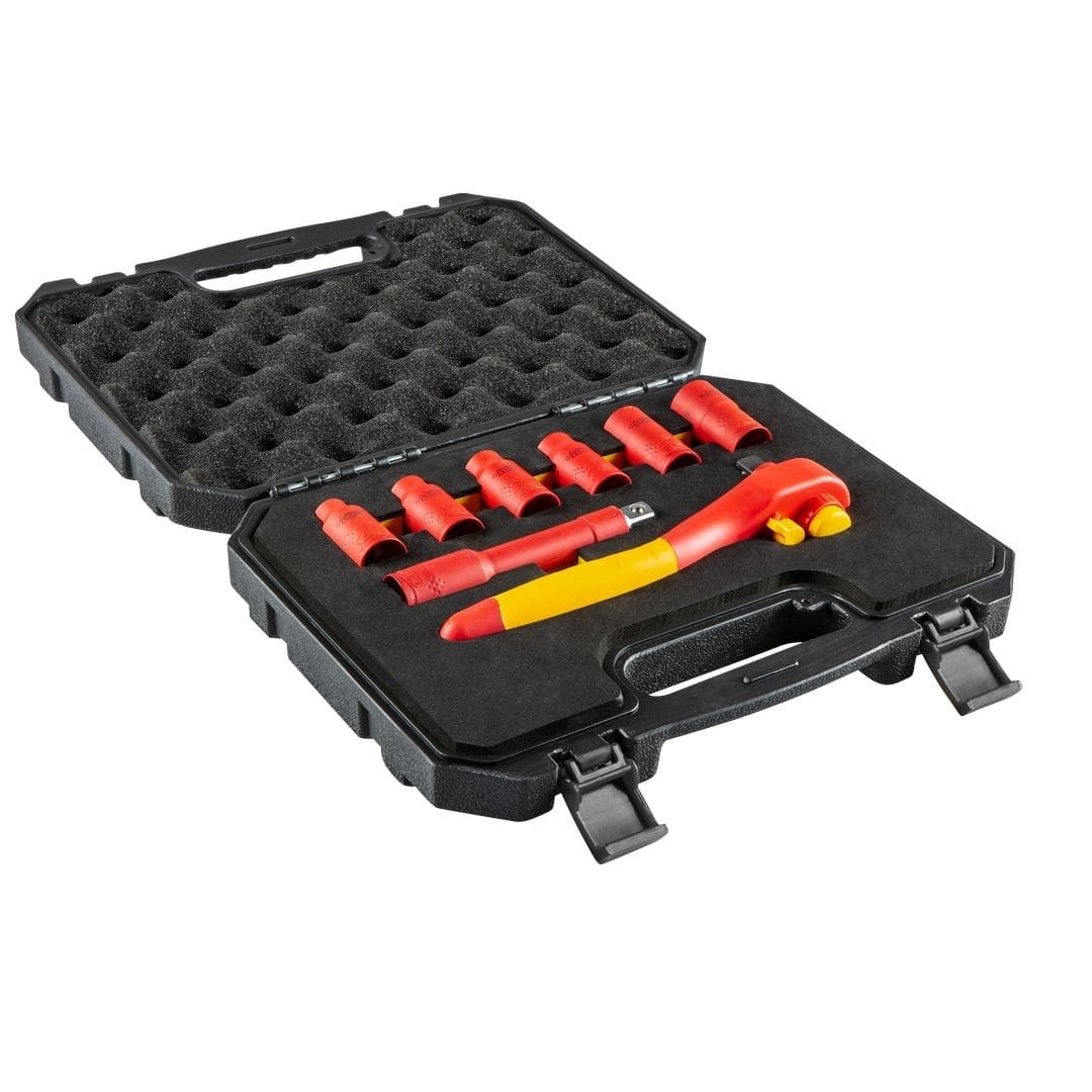 Neo Tools Hylssats 1/21000V 10-19 mm, sats 8 delar inkl. spärrskaft, TENG Tools - 3