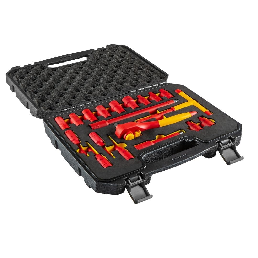 Neo Tools Hylssats 1/21000V 10-21 mm, sats 19 delar inkl. sexkantsnycklar, spärrskaft, T-handtag m.m. TENG Tools - 4