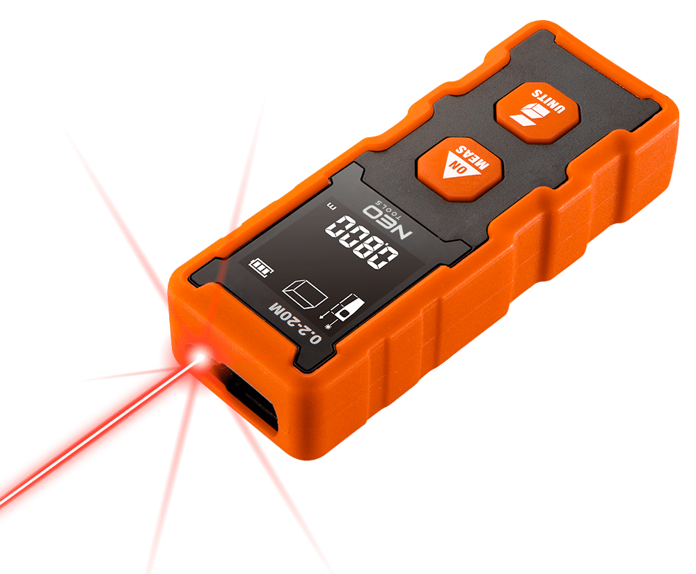 Avståndsmätare laser 20m, NEO Tools