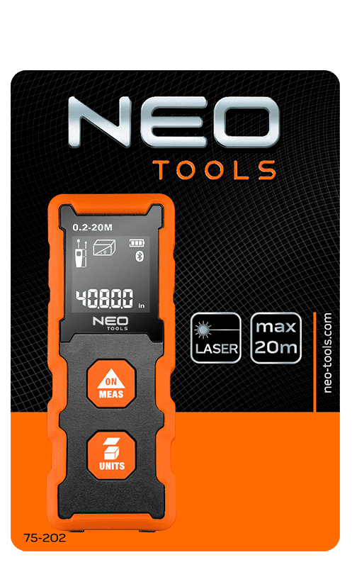 Avståndsmätare laser 20m, NEO Tools - 3