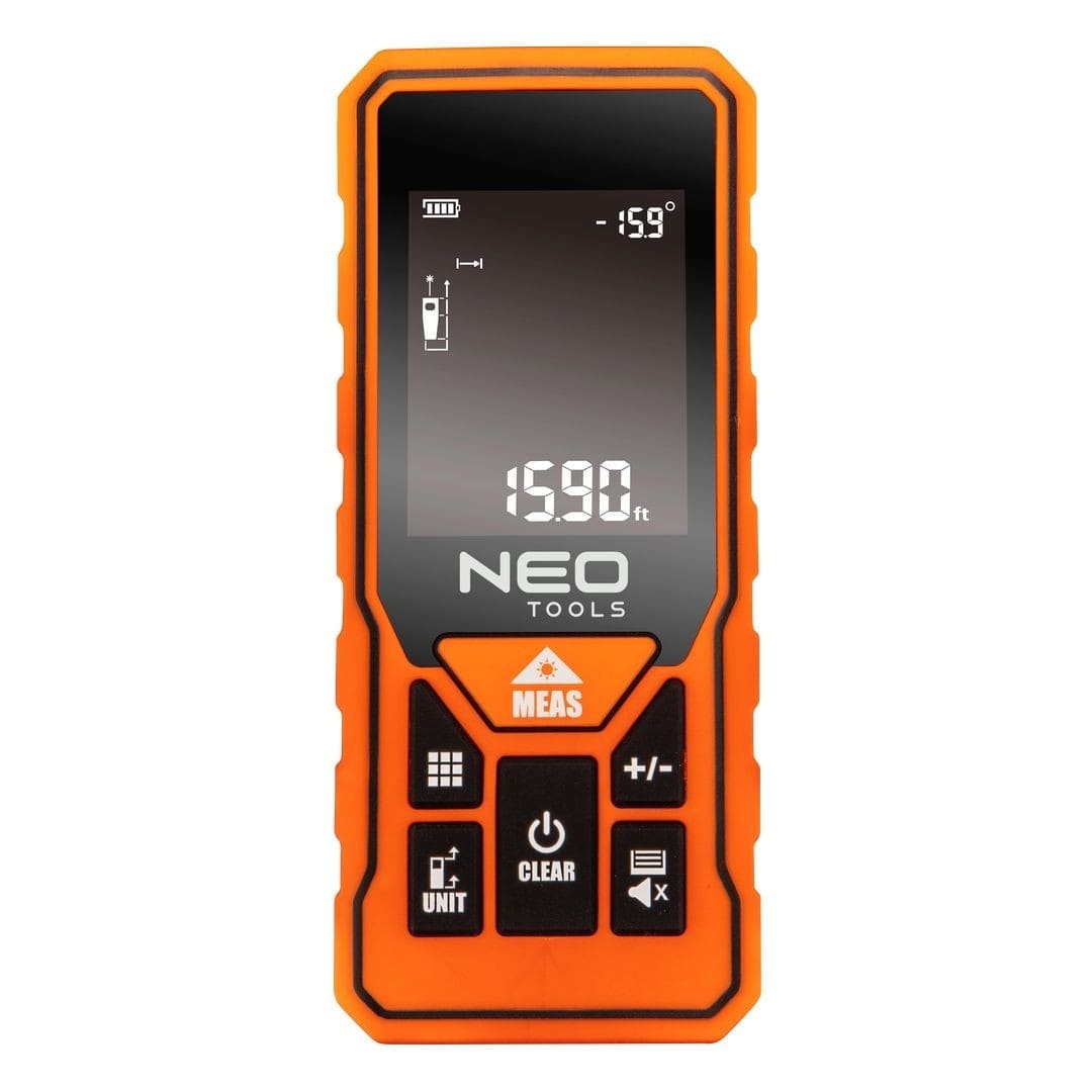 Avståndsmätare laser 0.2- 60m, laserpass, NEO Tools - 2