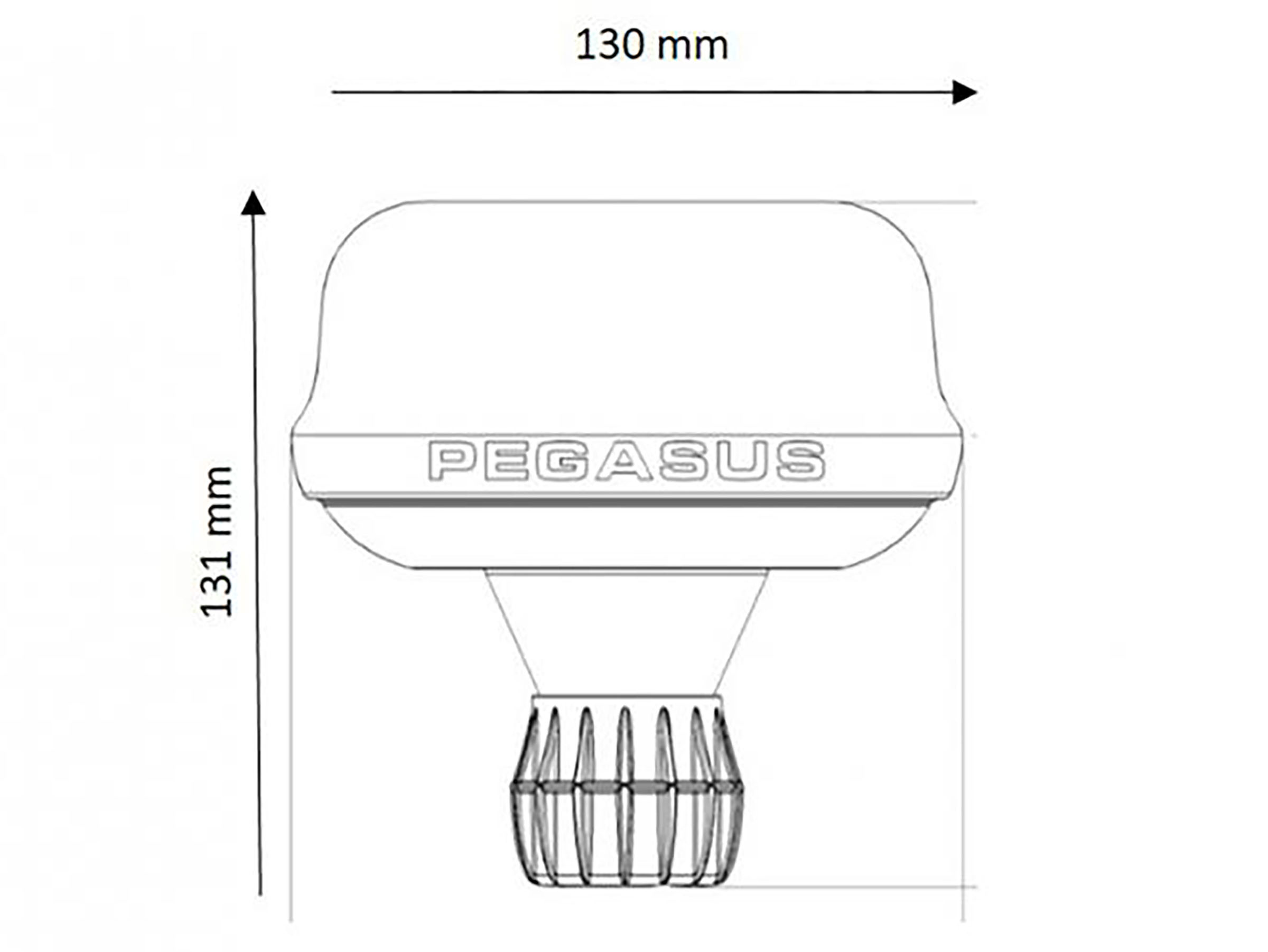 Varningsljus LED Pegasus stångmontage - 4