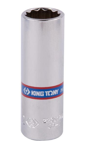 Hylsa 1/44-14 mm, 12-kantig, lång, CrV, King Tony (Storlek (mm) : 5.5)
