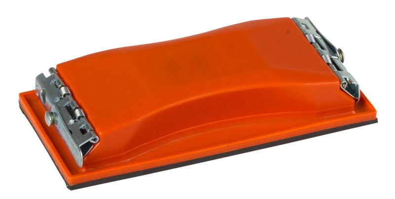 Plastic Sanding Block 210 x 105M with Clips. Body - Blue.