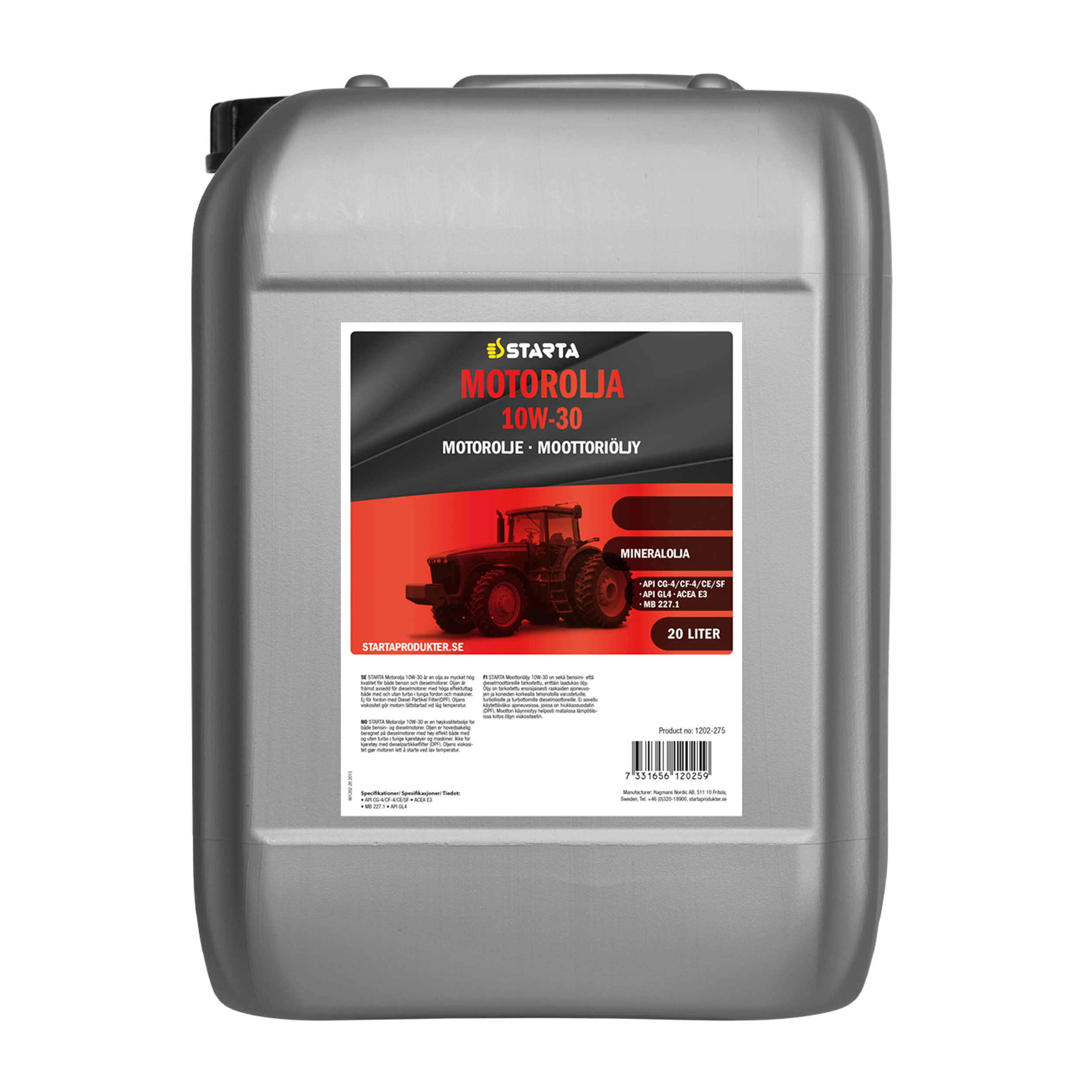 Starta Motorolja 10W-30 20 L - 2