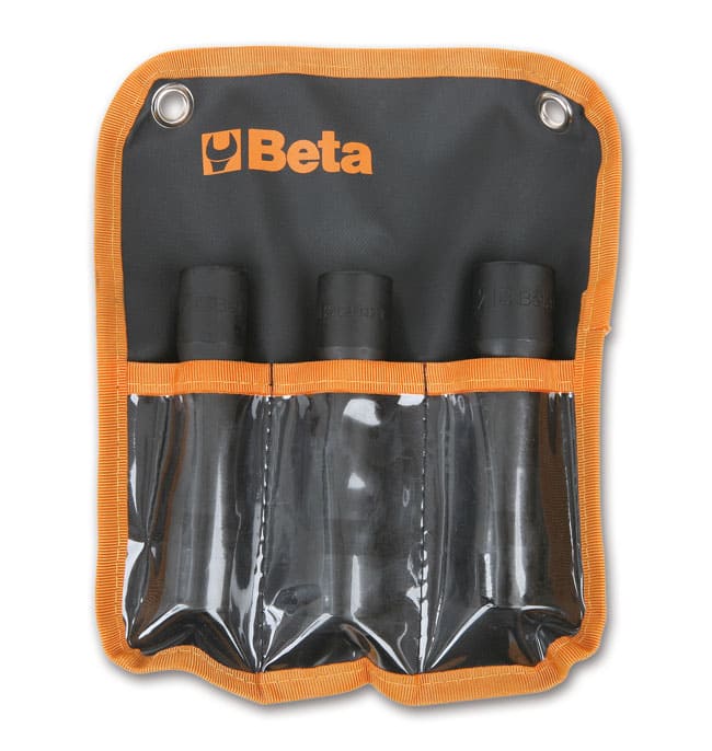 BETA TOOLS Skärande hylsa 1/2 3st, för skadade högervridna muttrar, sats med 17 mm, 19 mm, 21 mm, BETA - 2