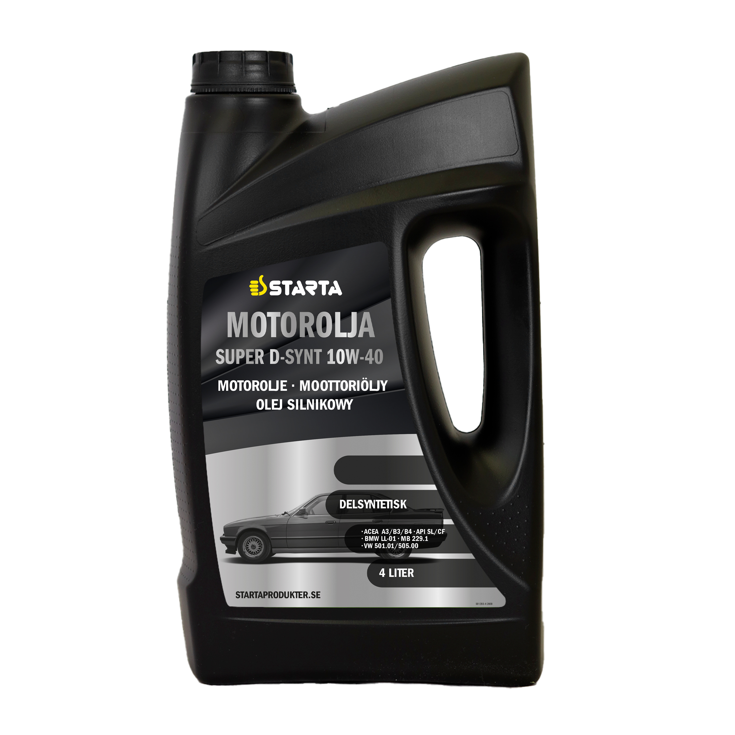 Starta Motorolja Super D-Synt 10W-40 4 L - 3