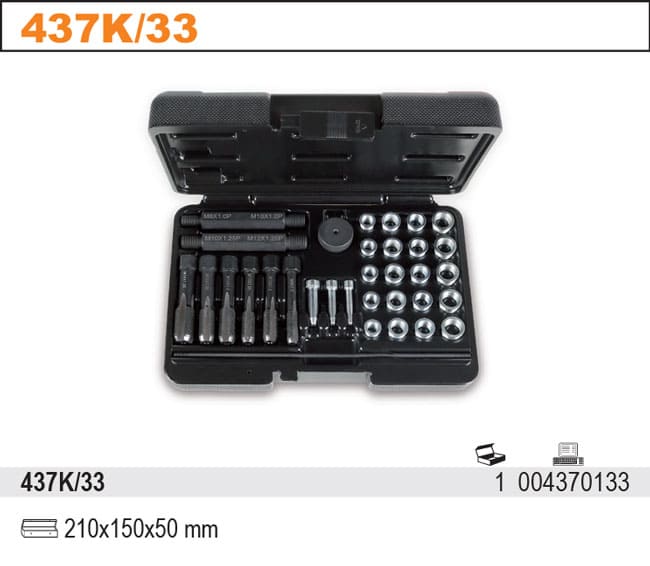 Gängsats för reparation av tändstiftsgängor 33 delar, BETA Tools - 4