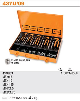Gängreparationssats M5–M12, insatsgängor och tillbehör, BETA Tools