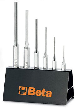BETA TOOLS Drivdornsats med ställ 6 delar 2-8 mm, BETA