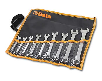 BETA TOOLS U-Ringnyckelsats 9 Delar 6-19 mm Rostfri, BETA