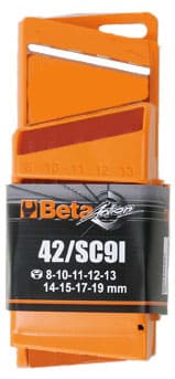 BETA TOOLS U-Ringnyckelsats 9 Delar 8-19 mm med Bärbart Ställ, BETA - 3