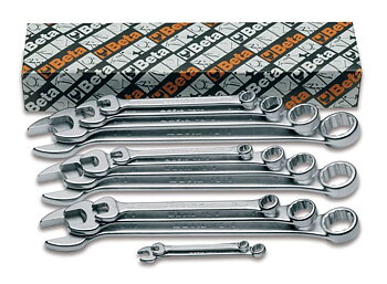 BETA TOOLS U-Ringnyckelsats 17 Delar 1/4-11/8 Rostfri, BETA