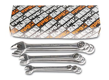 BETA TOOLS U-Ringnyckelsats Rostfri 6–22 mm 12-Delar, BETA