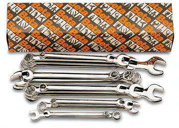 BETA TOOLS U-Ringnyckelsats 18 Delar 8-32 mm Rostfri, BETA