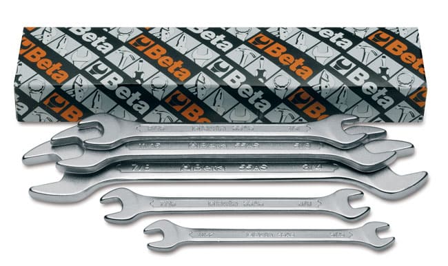 BETA TOOLS Blocknyckelset Dubbel 5 Delar Rostfri, BETA