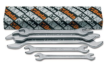 BETA TOOLS Blocknyckelset Dubbel 5 Delar Rostfri, BETA