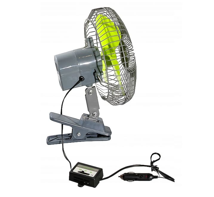 Minifläkt oscilerande 12 / 24V 821W, för bilar, husvagnar etc Carmotion - 4