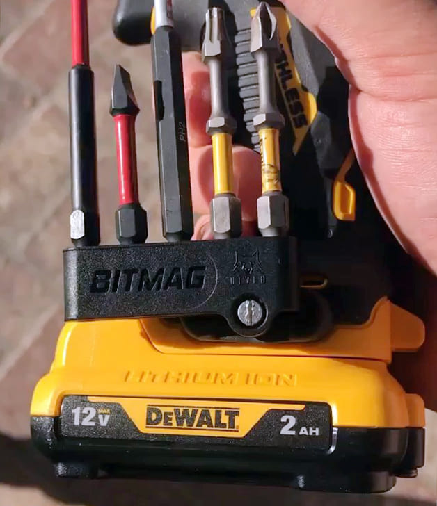 BitMag Magnetisk Bitshållare Komposit 5 Platser i Fem Färger, BitMag - Röd - 30