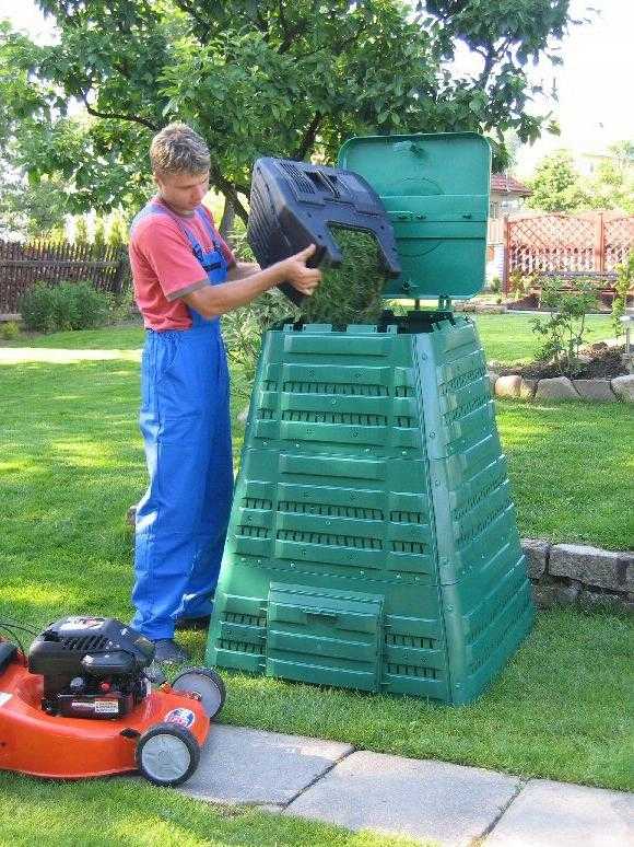 EKOBAT Frostbeständig Kompostbehållare 720L HDPE 4, 5 mm Vägg Grön Modell 2026, Termo - Grön - 5