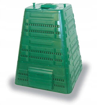EKOBAT Frostbeständig Kompostbehållare 720L HDPE 4, 5 mm Vägg Grön Modell 2026, Termo - Grön