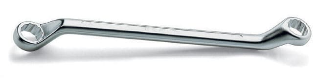 BETA TOOLS Ringnyckel Dubbel Bockad 21 x 22 mm för Byggnadsställningar, BETA