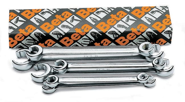 BETA TOOLS Öppen Ringnyckelsats 6 Delar 8 x 10 mm-19 x 22 mm, BETA