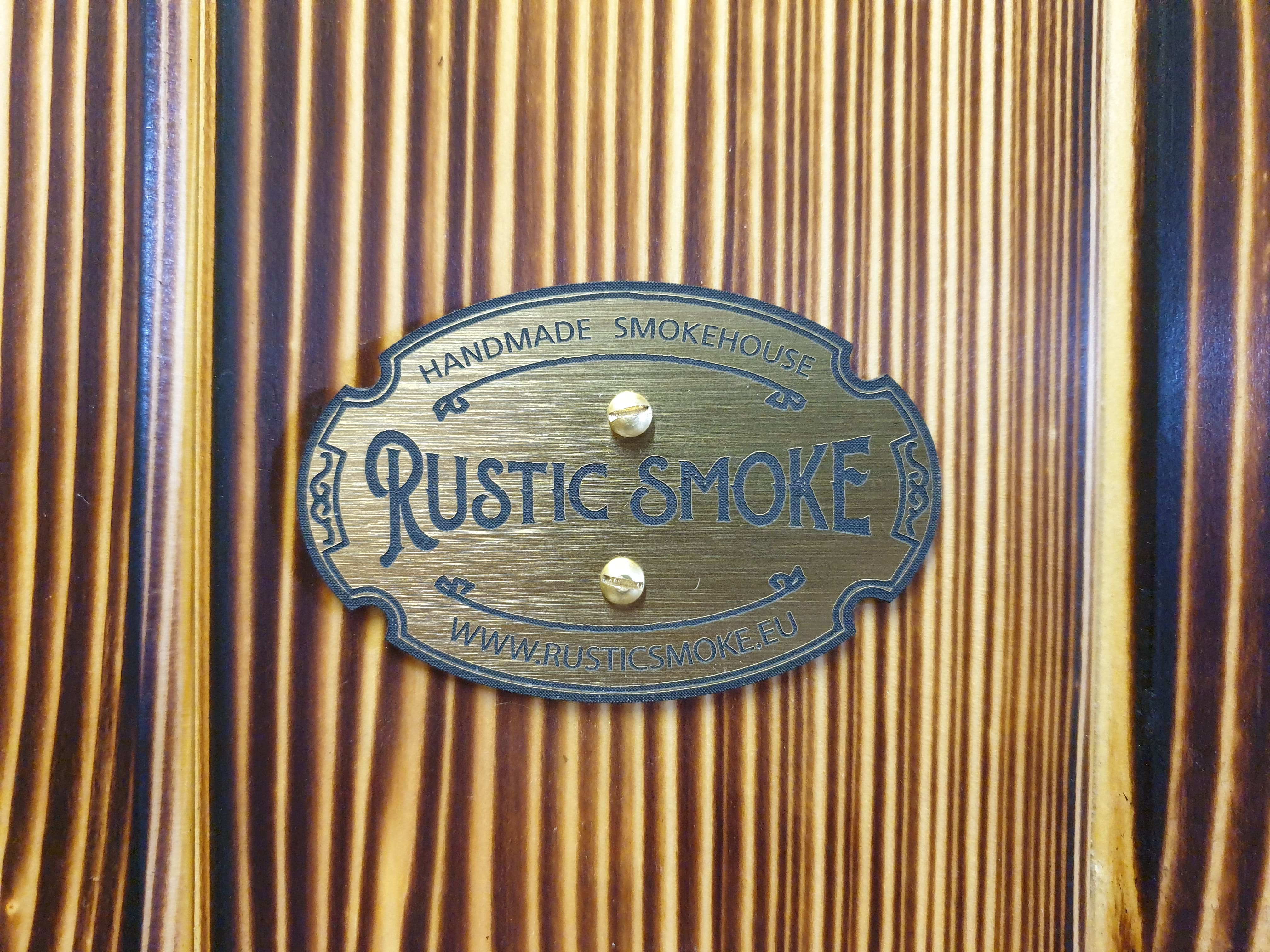 RusticSmoke Mobilt rökskåp av trä och metall för hemmabruk, vedeldat, komplett rökeri kit, handgjort, Rustic Smoke - 10