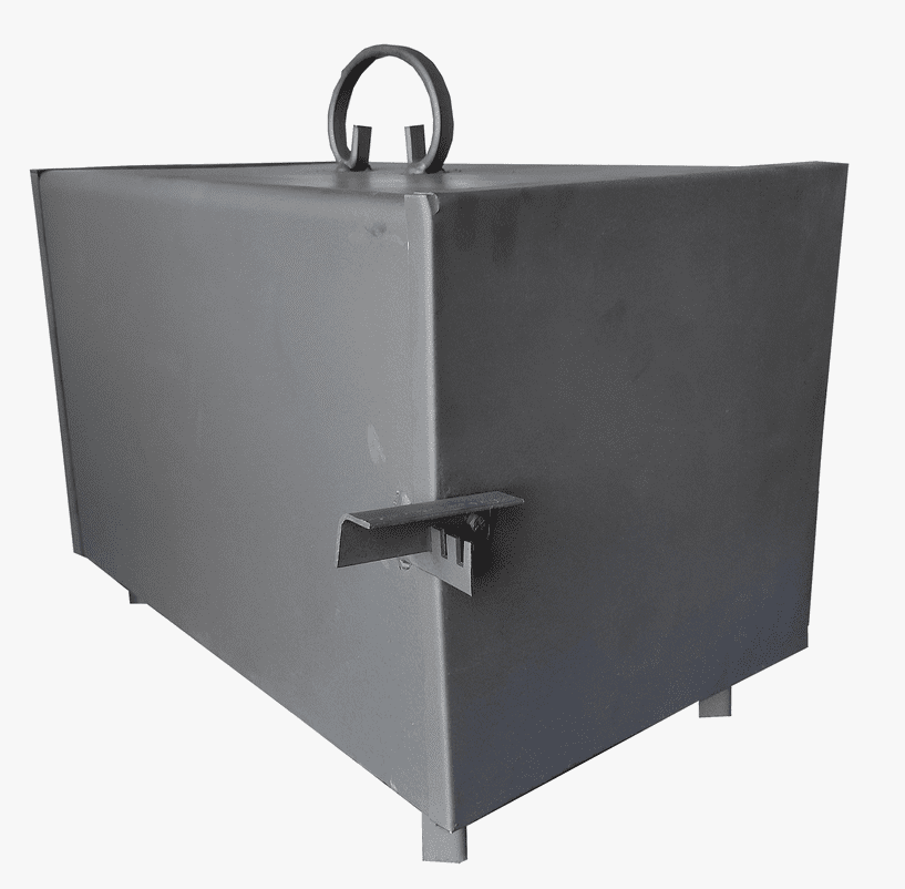 Eldstad, rökkamin, kamin för rökskåp, metall, handgjort, bärbart - 4
