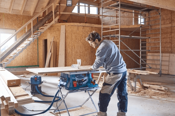 Bordcirkelsåg 1600W 216 mm, 70 mm djup BOSCH GTS 635, 230V 5500rpm - 5