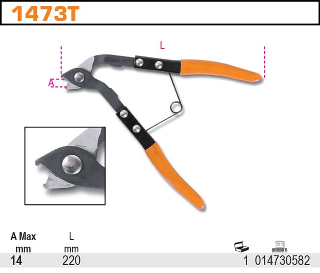Avbitare för Slangklämmor Rostfri 160 mm, BETA Tools - 3