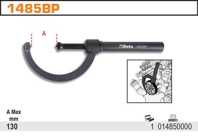 Mothållsverktyg Remhjul Justerbar Ø130 mm, BETA Tools - 3