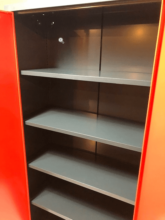 PROFESMEB Förvaringsskåp för verkstad och garage, verktygsskåp, pulverlackad metall, 2meter högt, 43, 5 cm djup, 50-120 cm bredd - 3