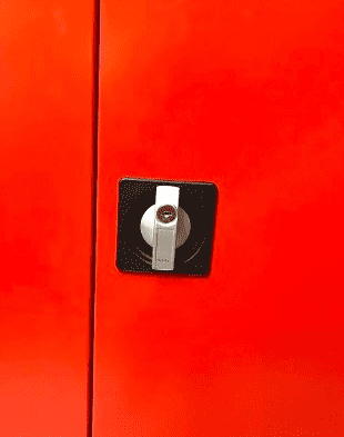 PROFESMEB Förvaringsskåp för verkstad och garage, verktygsskåp, pulverlackad metall, 2meter högt, 43, 5 cm djup, 50-120 cm bredd - 4