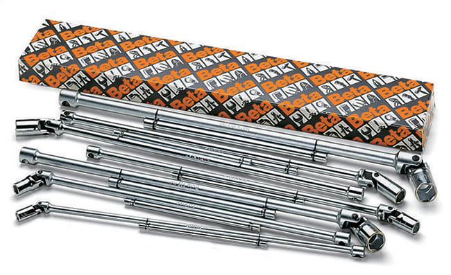 T-Handtag med Svivlande 6-Kants Hylsor 8-19 mm, 7 Delar, BETA Tools