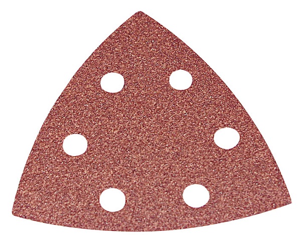Sandpapper delta, självhäftande - 5st sats, kornst. 80