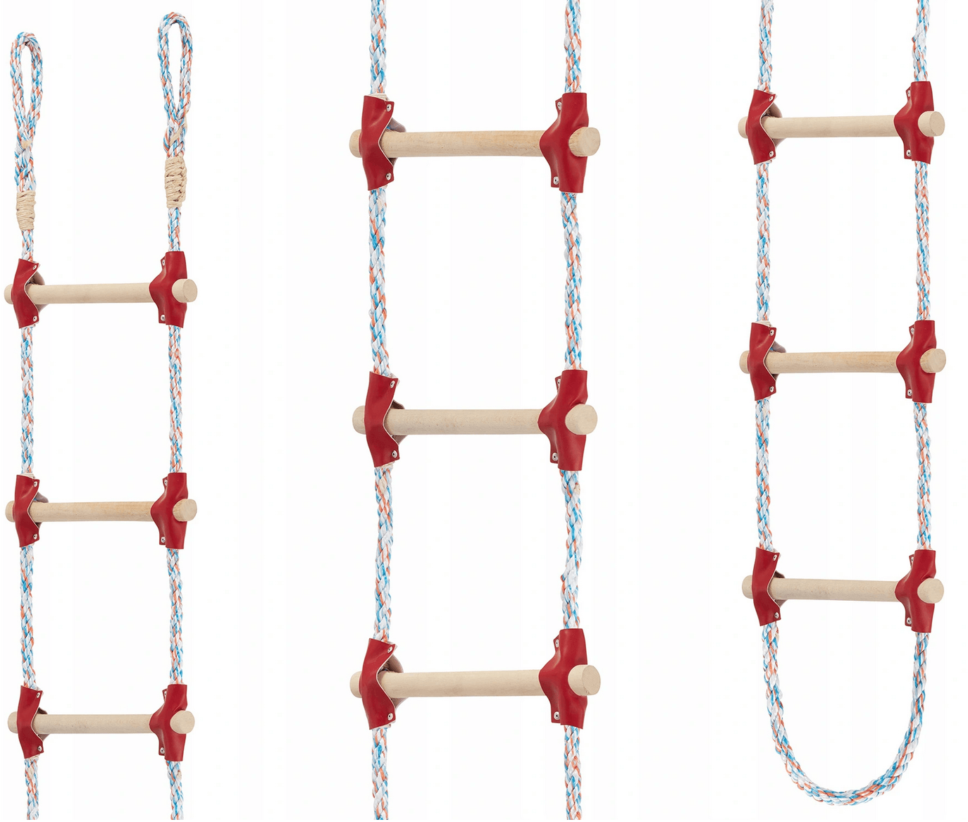 Repstege 2–30 m Trästegpinnar 250 kg Polypropenlina 22 mm Handgjord, Higher - 4