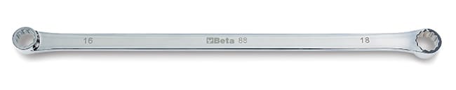 BETA TOOLS Ringnyckel Platt Lång 8 x 10 mm-22 x 24 mm, BETA (Nyckelstorlek (mm) : 17x19mm)