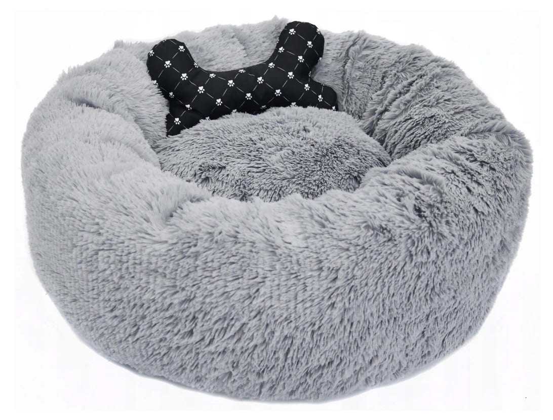Superskön och mjuk kattbädd eller hundbädd, rund 60 cm, Rotex