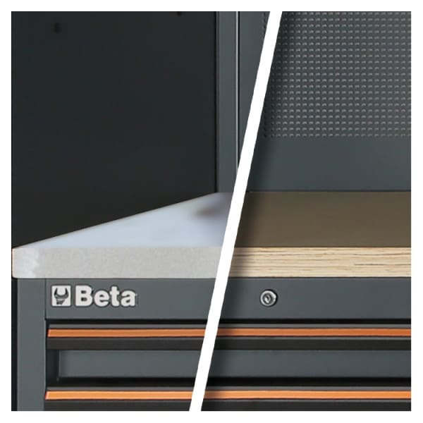 Fast Verktygsmodul med 7 Lådor och Träarbetsbänk, Garageinredning, BETA Tools - 2