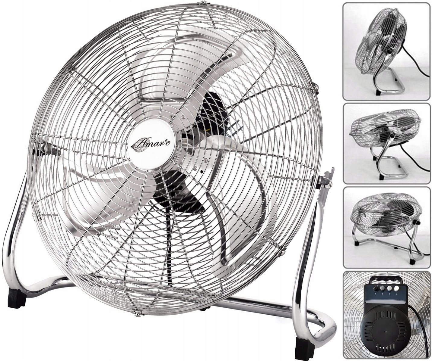Stor kraftfull fläkt 150W, golvmodell, ganska tyst, 50 cm (20)