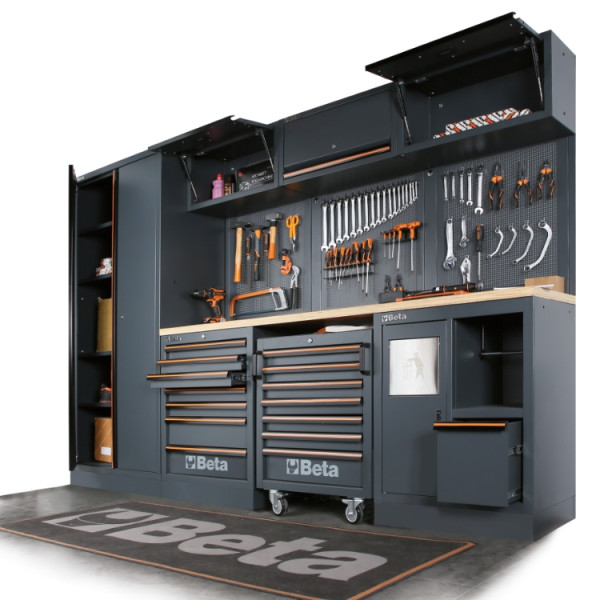 Fast Lådmodul 3 Lådor 2 Inbyggda Rullar 566 x 406 mm, BETA Tools - 3
